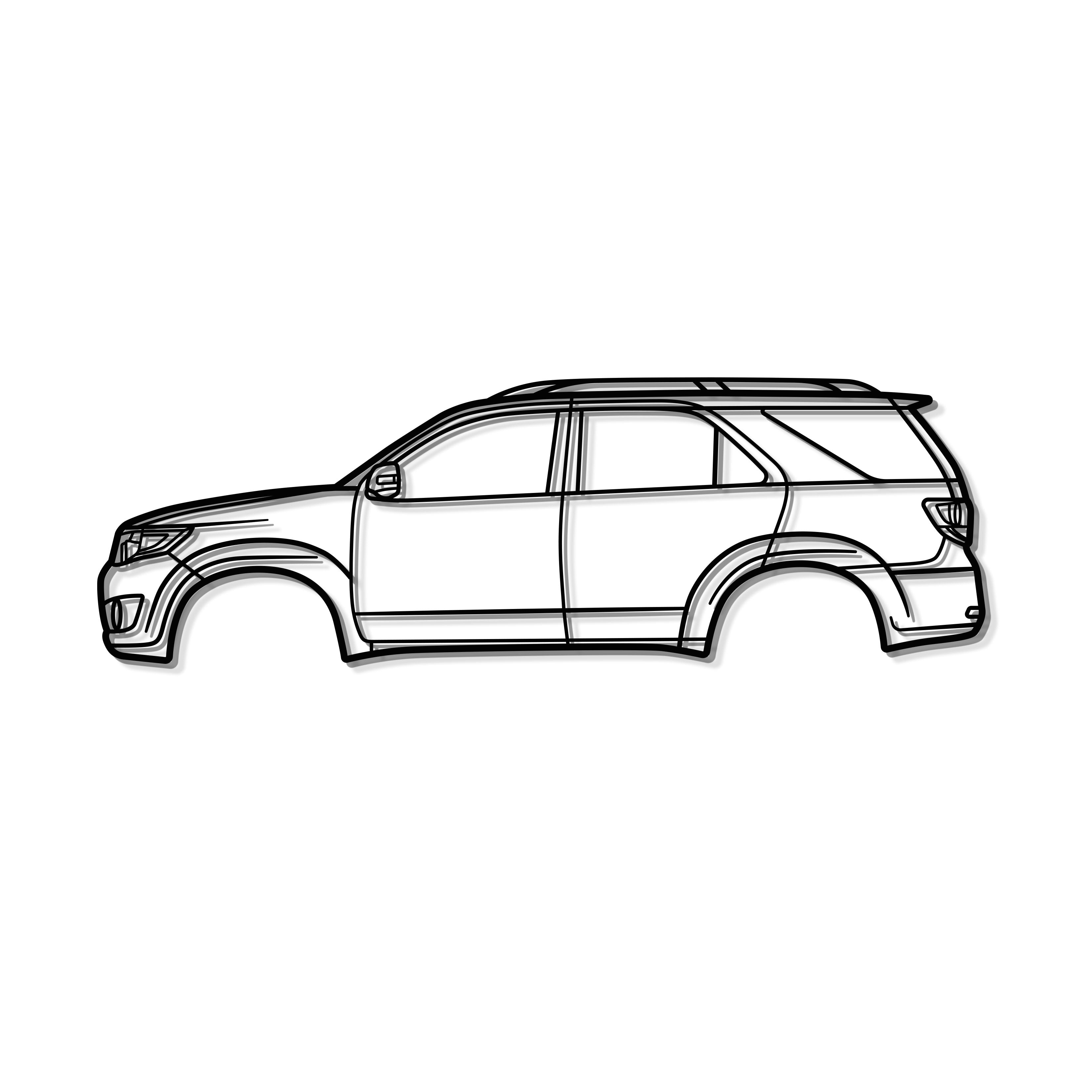 2005 Fortuner 1st Gen Metal Car Wall Art - MT0322