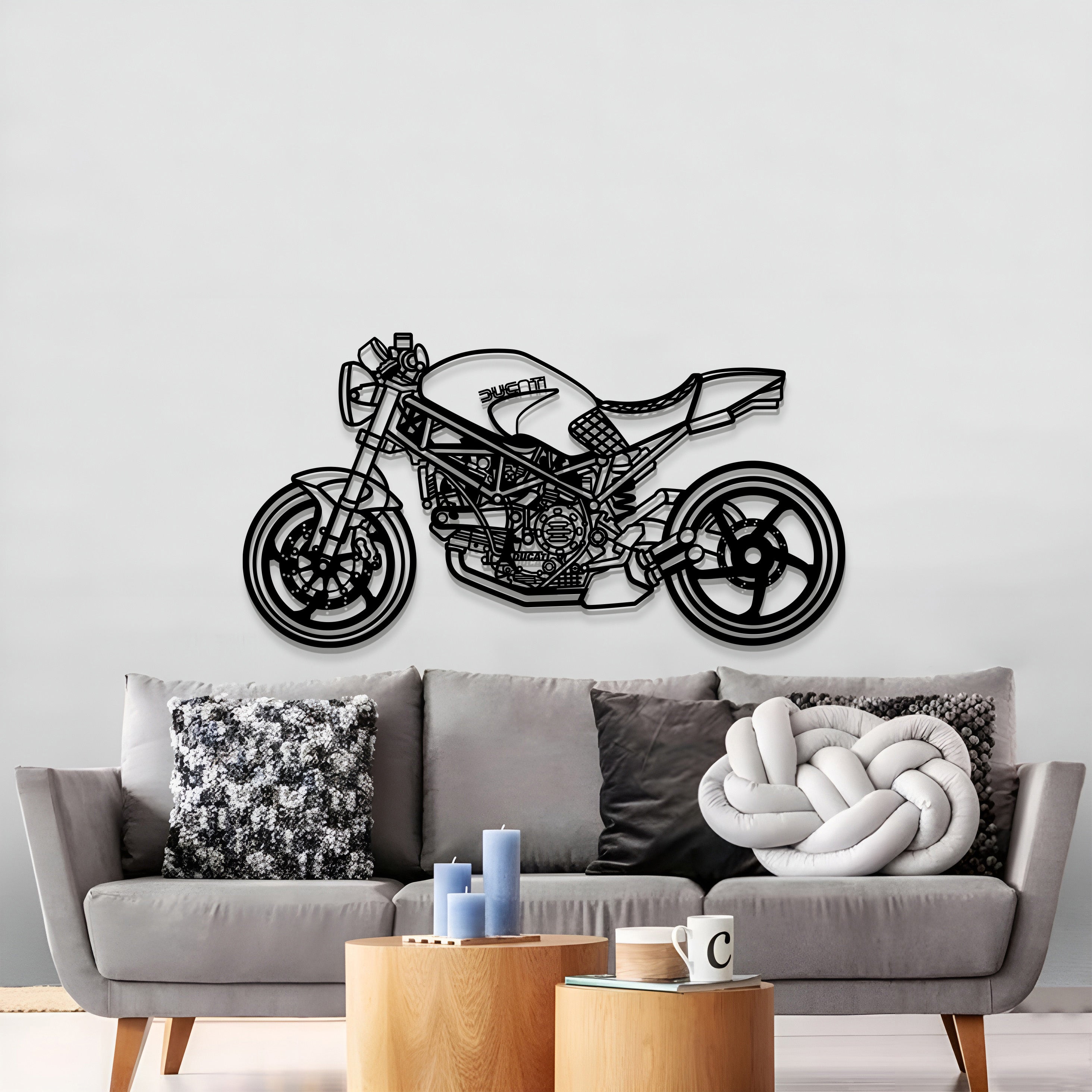 2006 Monster S2R1000 Metal Motorcycle Wall Art - MT1391