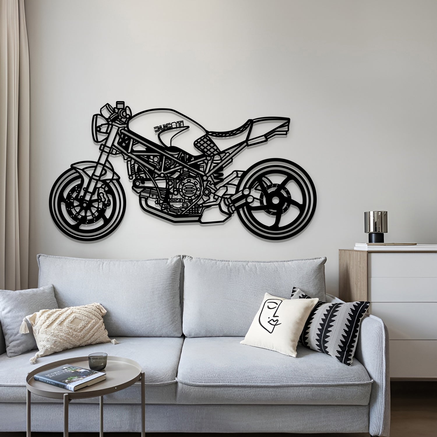 2006 Monster S2R1000 Metal Motorcycle Wall Art - MT1391