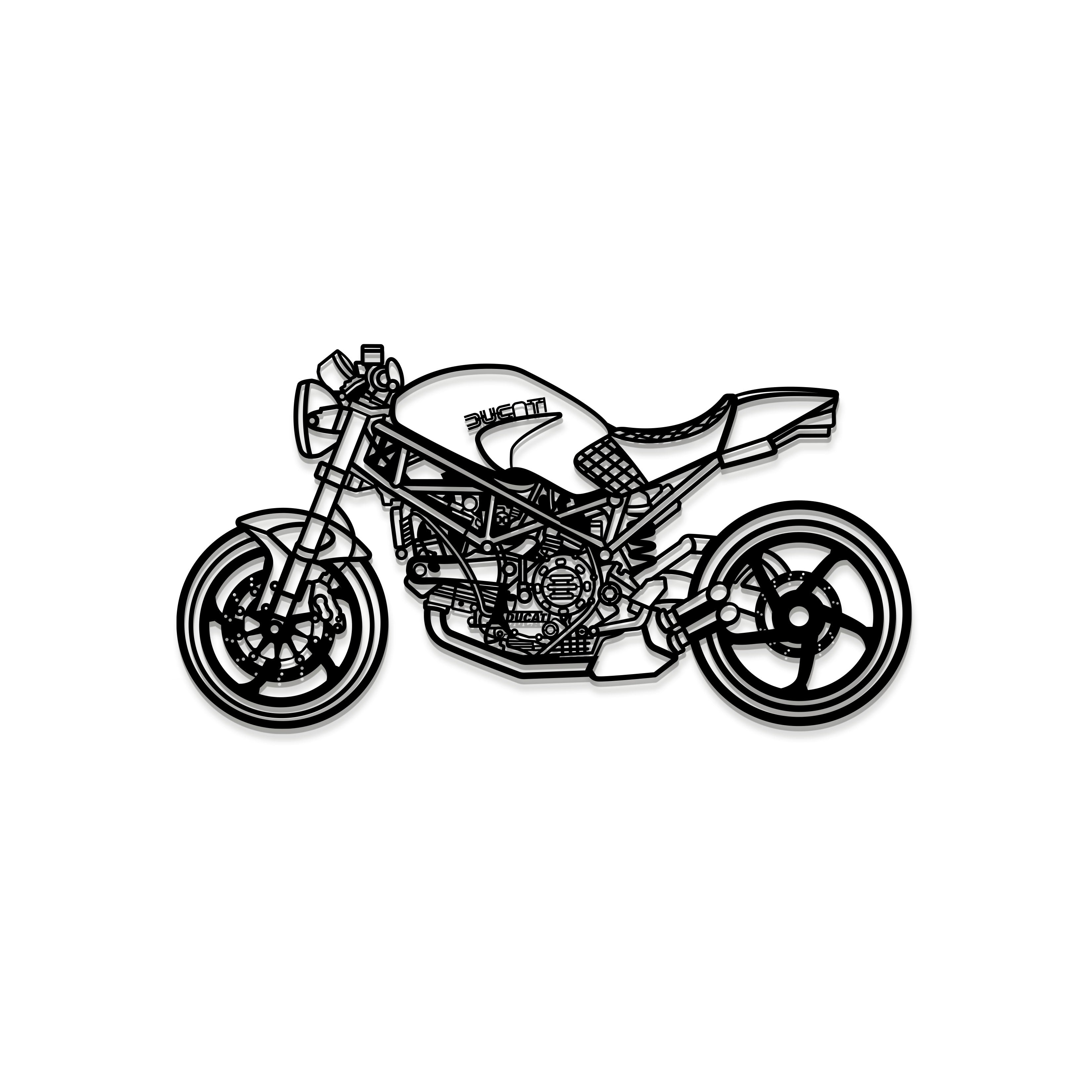 2006 Monster S2R1000 Metal Motorcycle Wall Art - MT1391