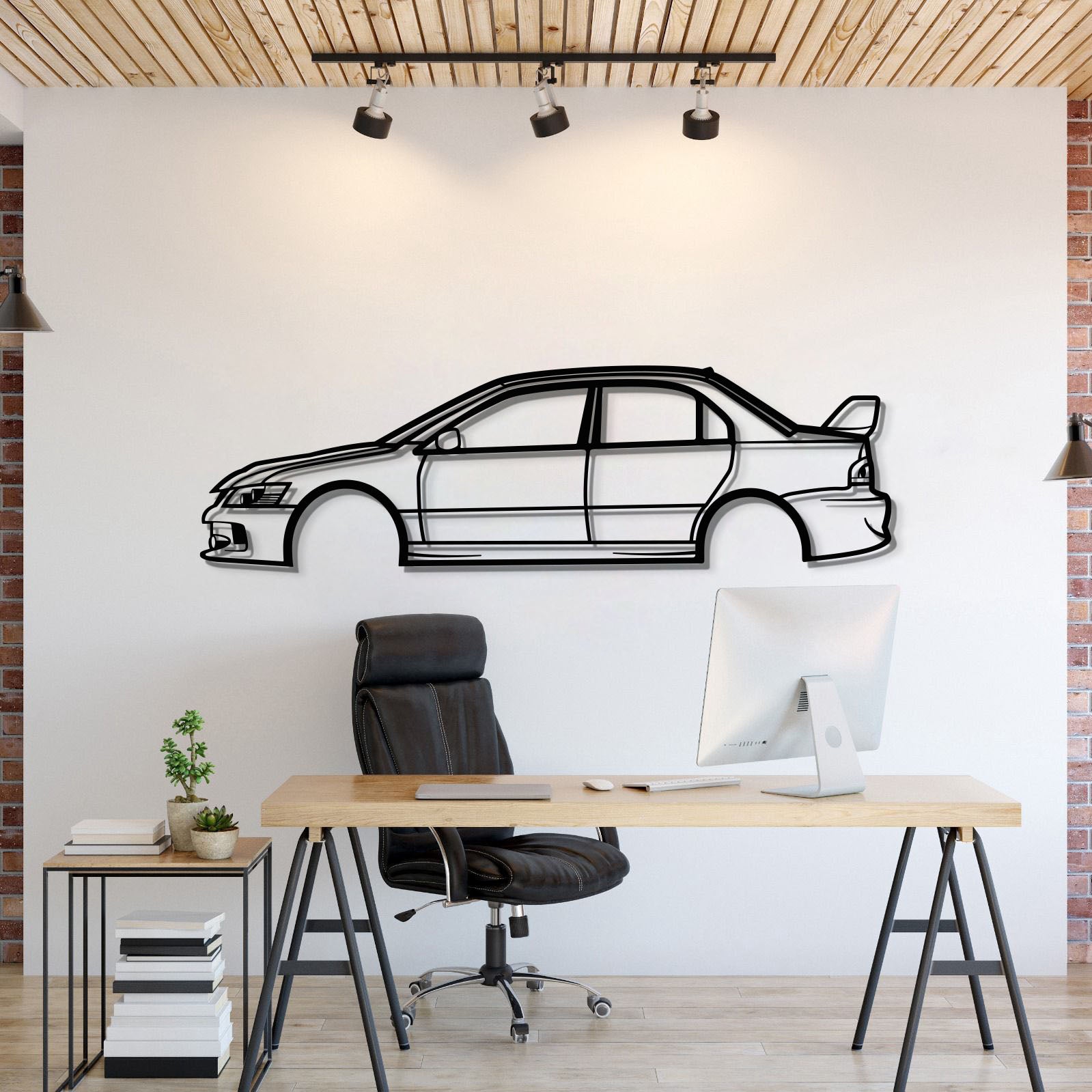 2006 Lancer Evo Metal Car Wall Art - MT0332