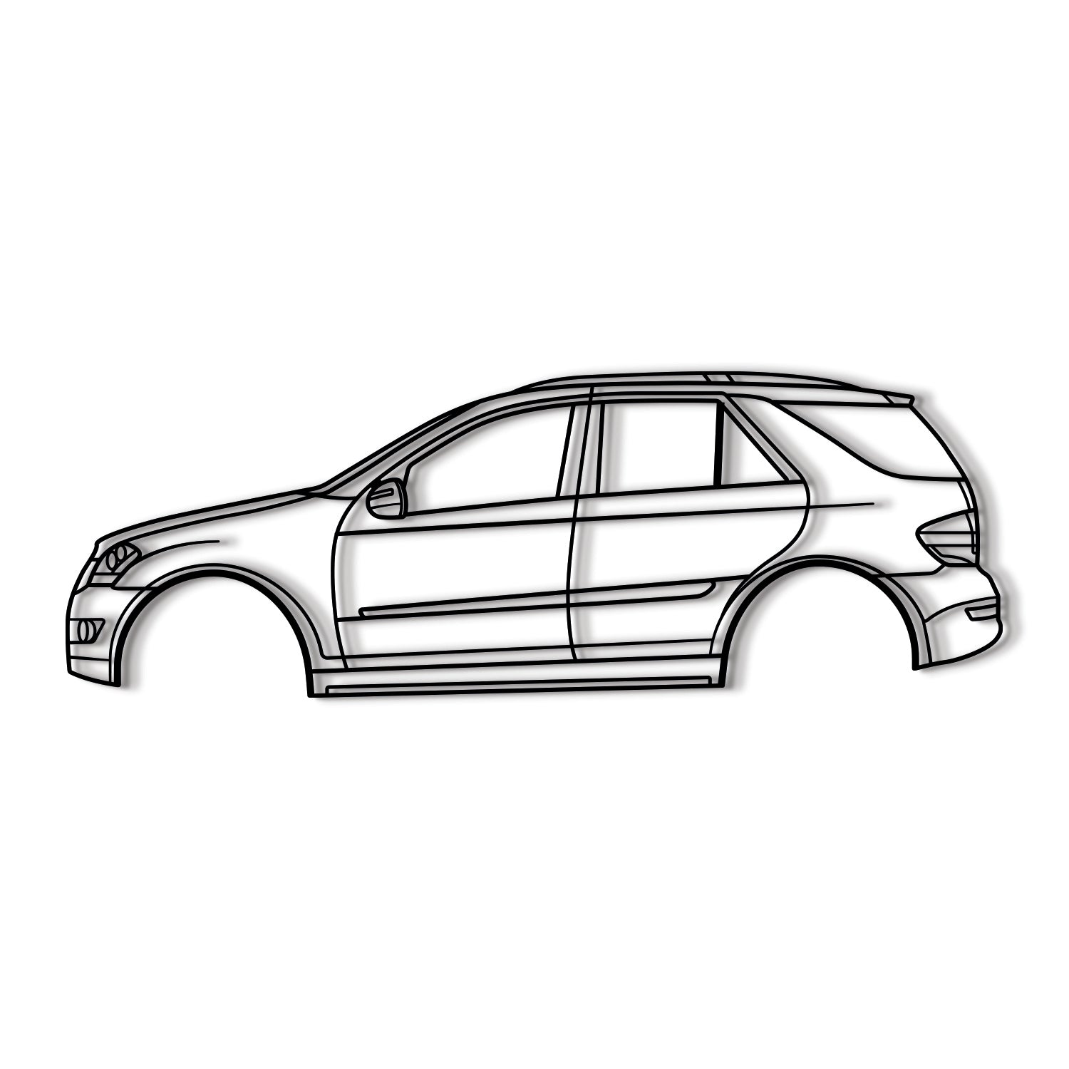 2006 M-Class W164 2nd Gen Metal Car Wall Art - MT 0333