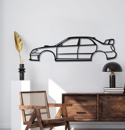 Sleek home décor piece showcasing Subaru Impreza WRX STI Hawkeye 2006 metal wall art