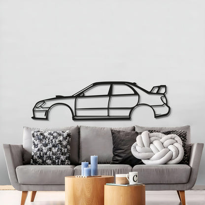 Subaru Impreza WRX STI Hawkeye 2006 metal wall art perfect for mancave or office display