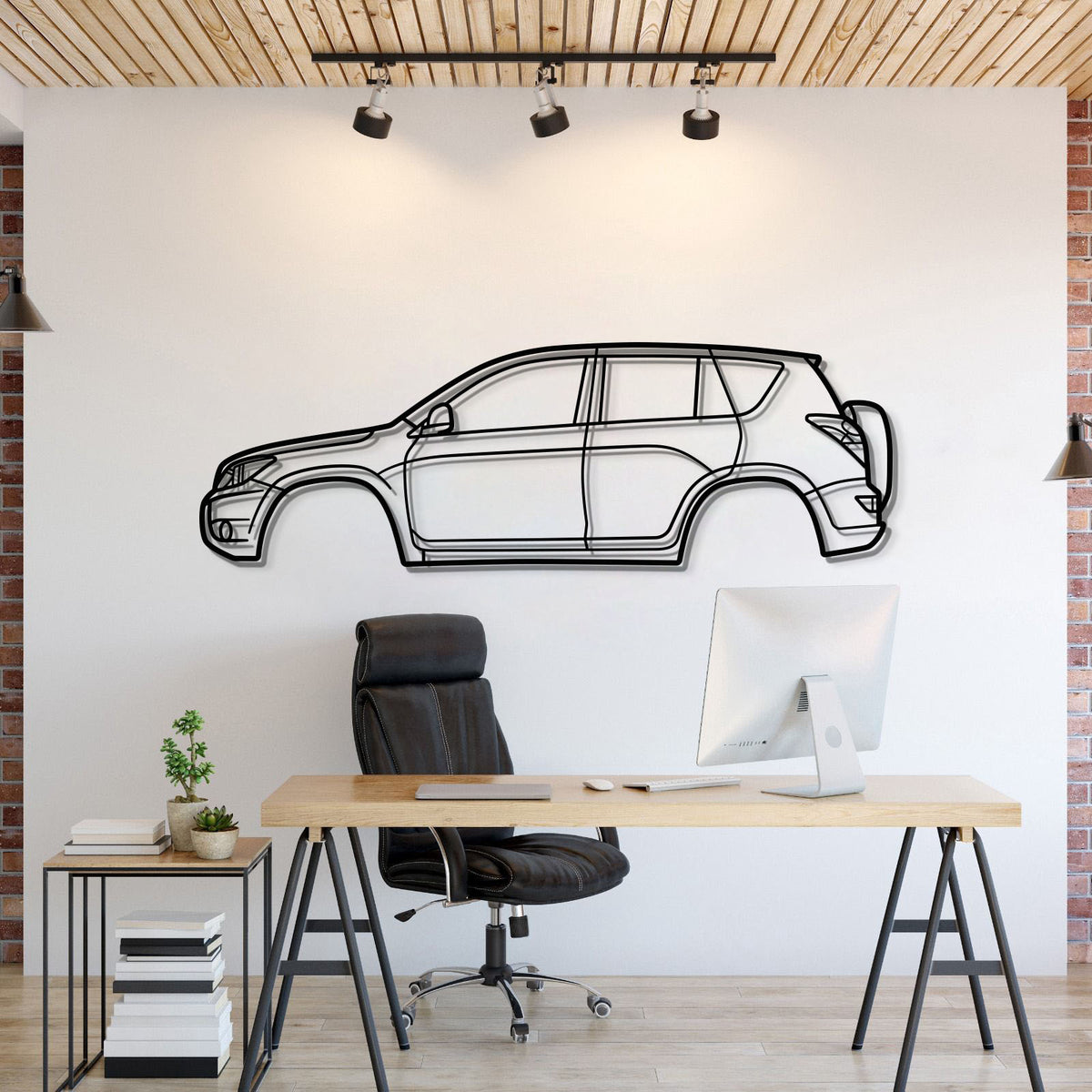 2006 Rav4 3. Generation (XA30) Metall Auto Wandkunst - MT0334