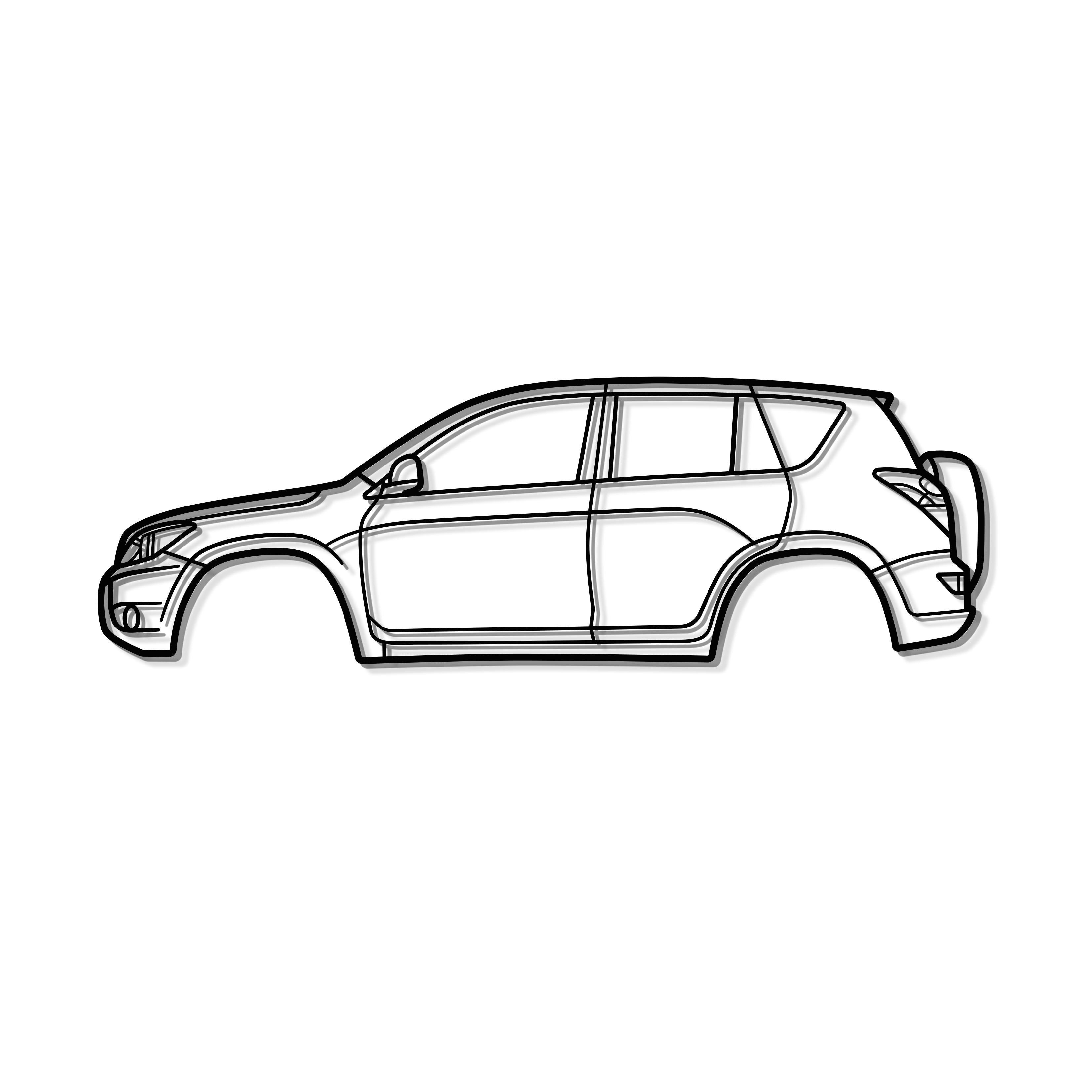 2006 Rav4 3rd Gen (XA30) Metal Car Wall Art - MT0334