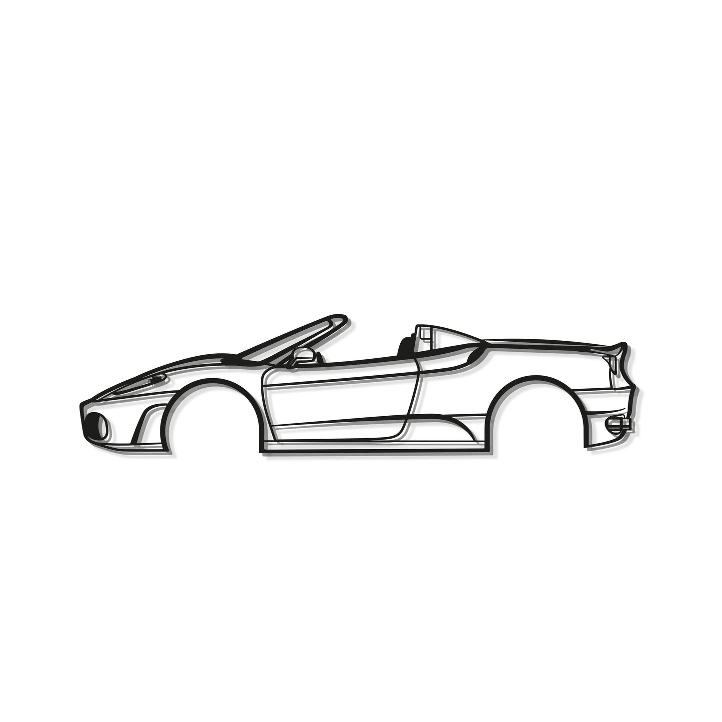 2007 430 Spider Version Metall Auto Wandkunst - MT0340