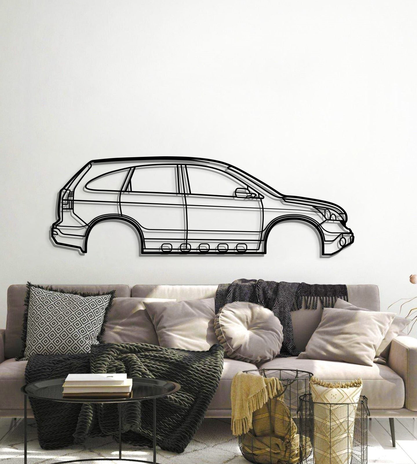 2007 CR-V 3rd Gen Metal Car Wall Art - MT0343