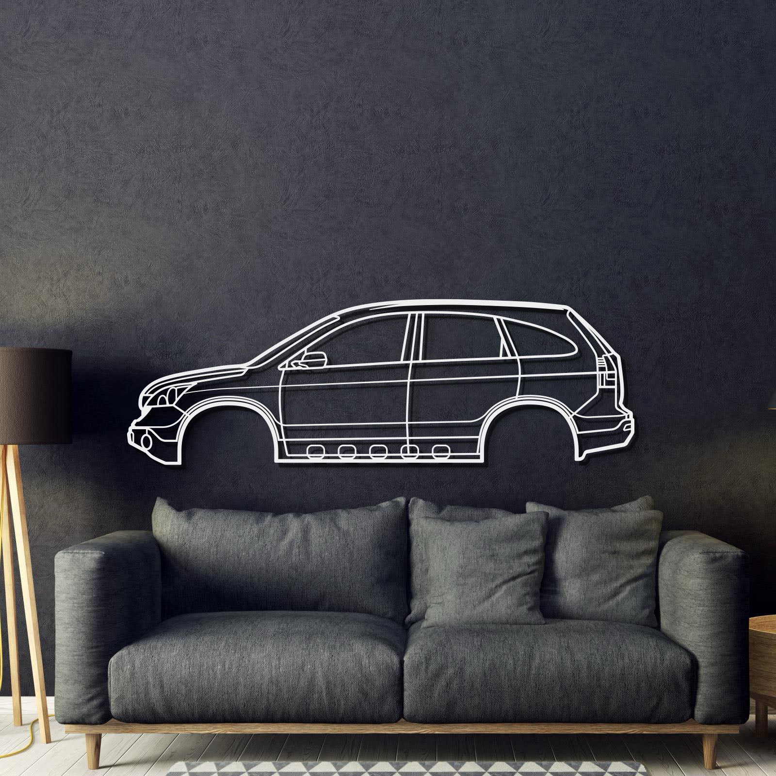 2007 CR-V 3rd Gen Metal Car Wall Art - MT0343