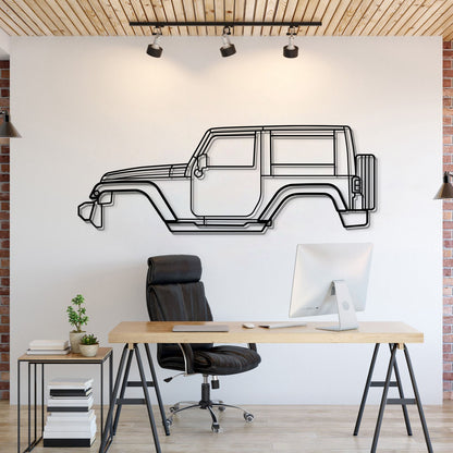 2007 Wrangler JK (3rd Gen) Metal Car Wall Art - MT0354
