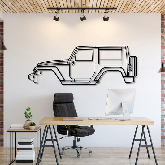 2007 Wrangler JK (3. Generation) Metall-Wandkunst Auto - MT0354
