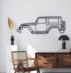 2007 Wrangler JK (3rd Gen) Metal Car Wall Art - MT0354