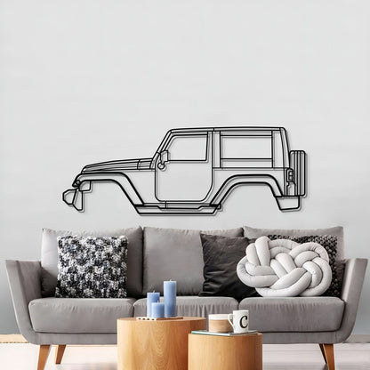 2007 Wrangler JK (3rd Gen) Metal Car Wall Art - MT0354