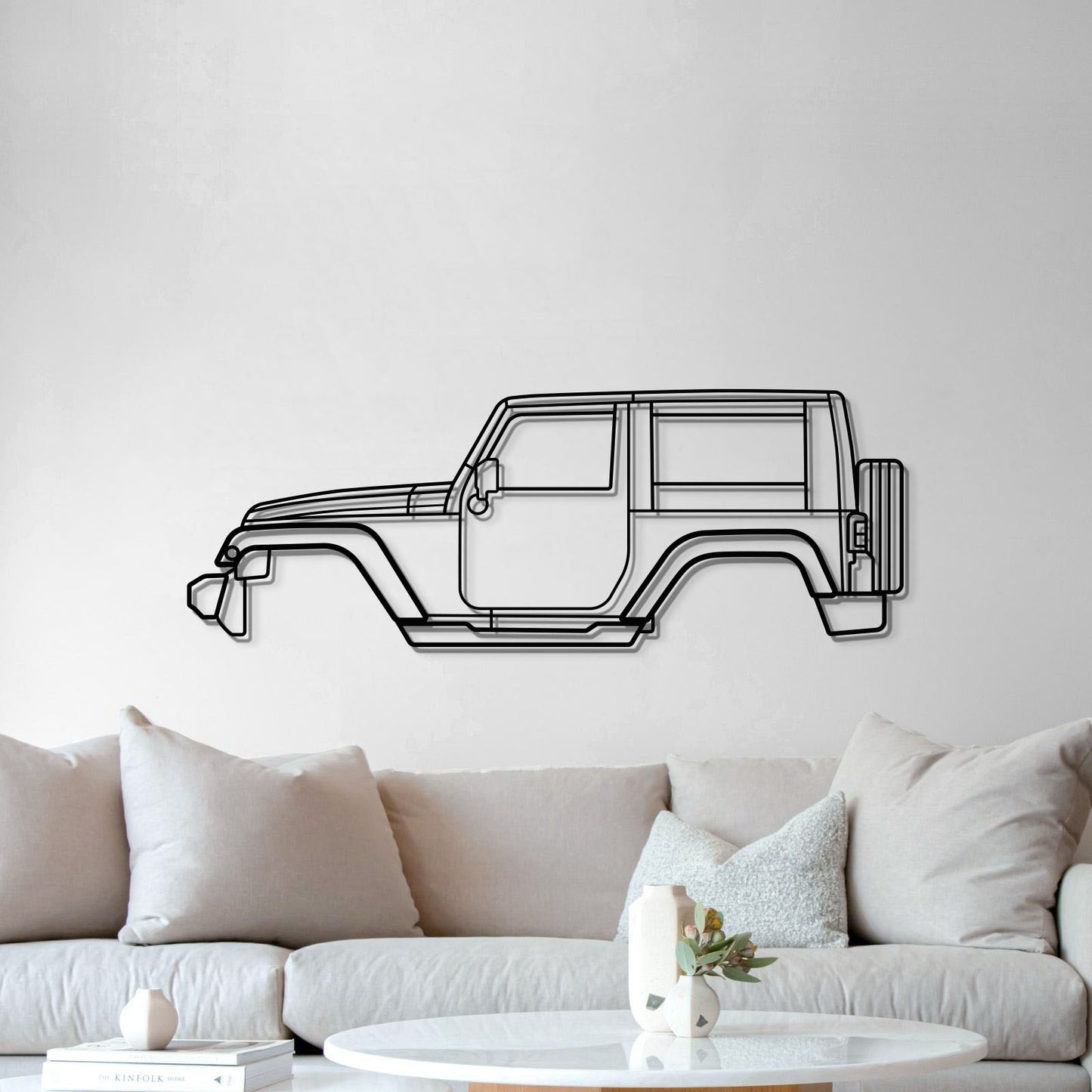 2007 Wrangler JK (3rd Gen) Metal Car Wall Art - MT0354