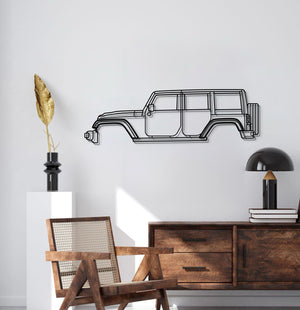 2007 Wrangler Unlimited JK (3rd Gen) Metal Car Wall Art - MT0355