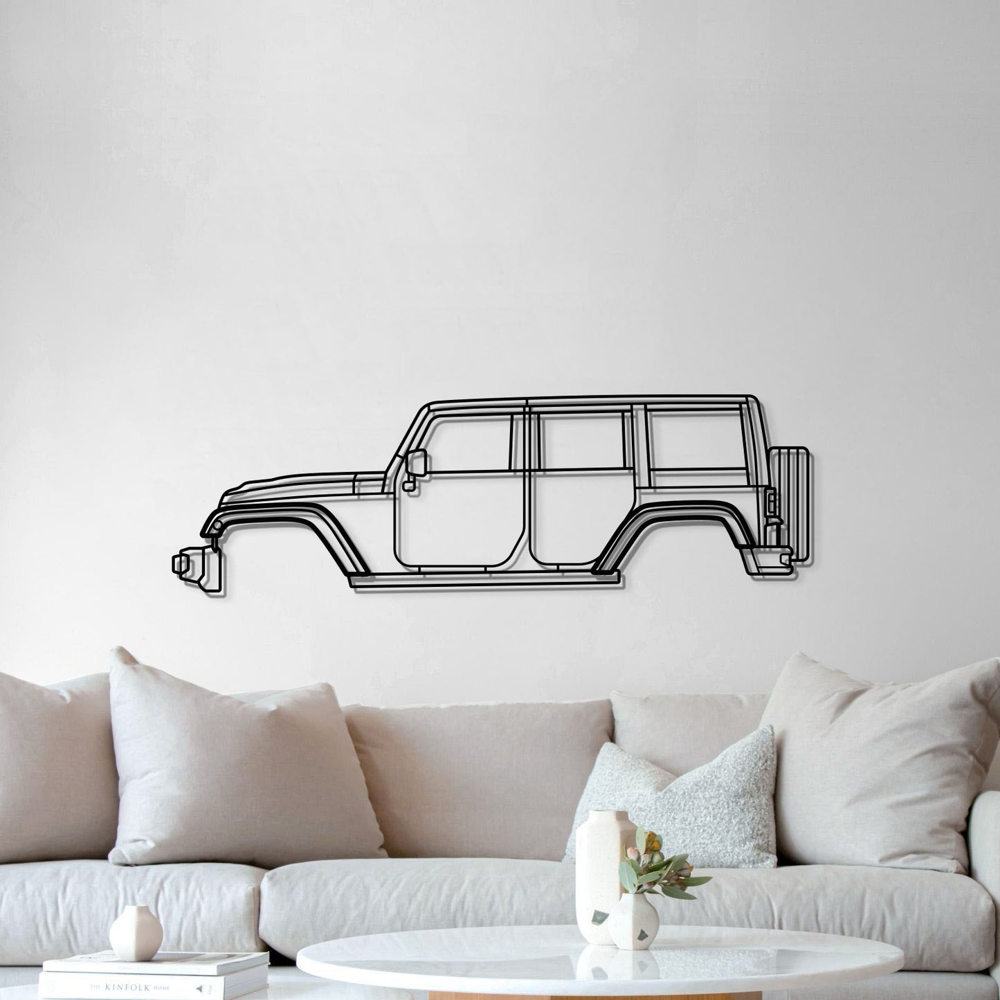 2007 Wrangler Unlimited JK (3rd Gen) Metal Car Wall Art - MT0355