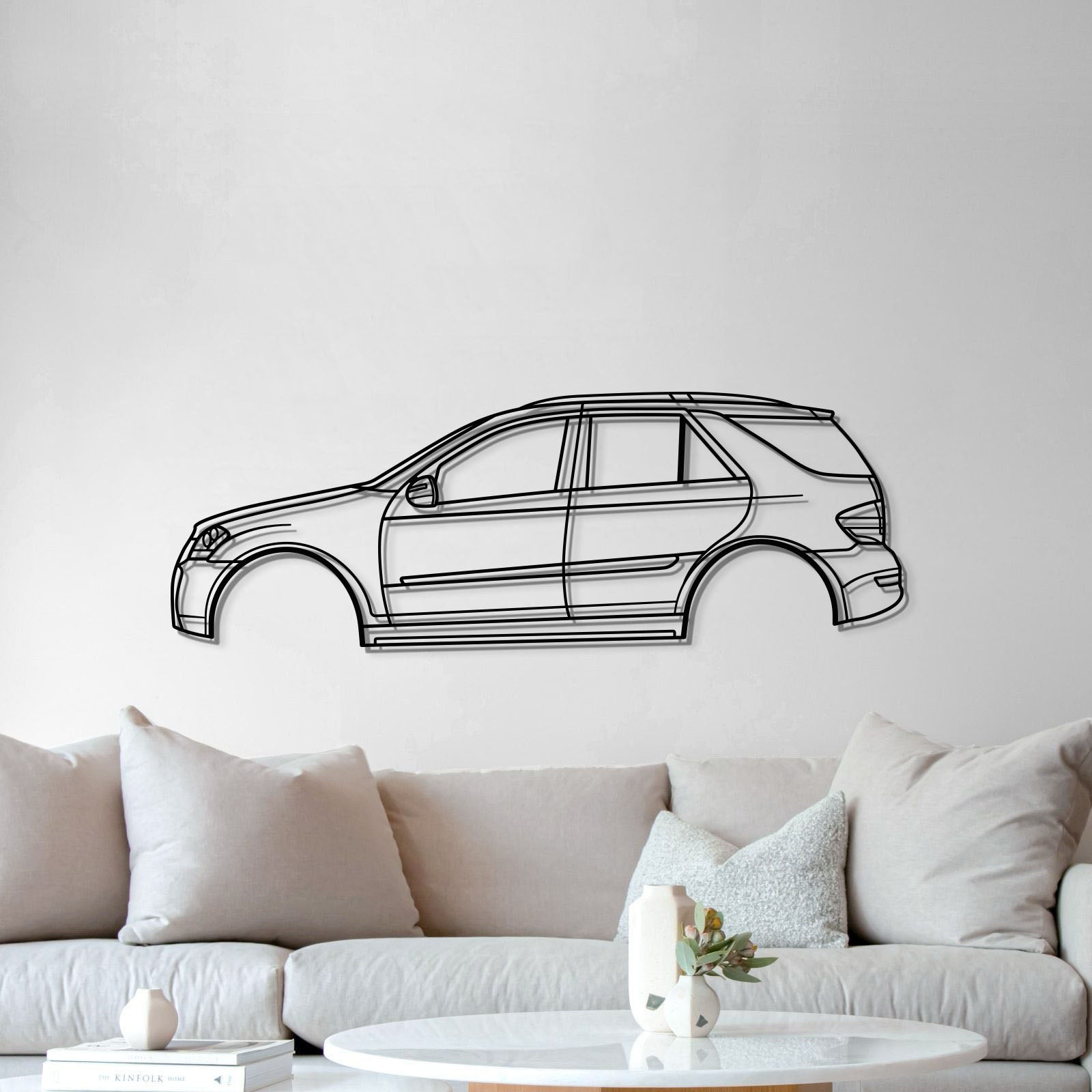 2007 AMG 63 W164 2nd Gen Metal Car Wall Art - MT0341