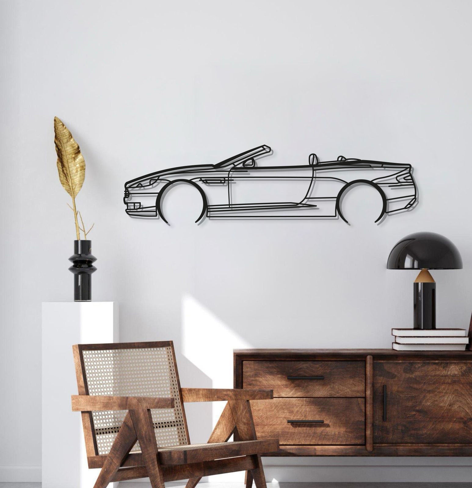 2008 DB9 Convertible Metal Car Wall Art - MT0362