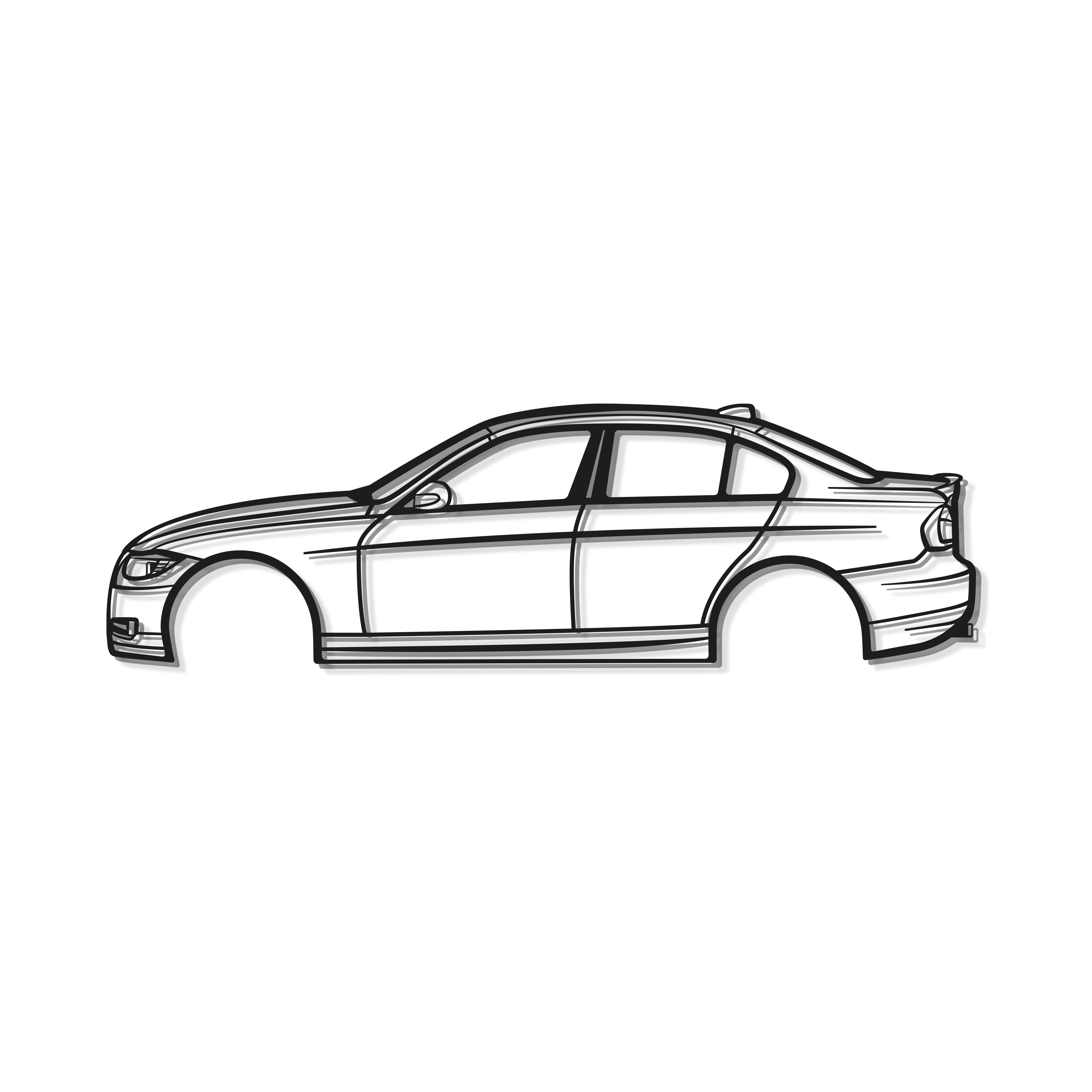 2008 3 SERIES E90 Metal Car Wall Art - MT0359