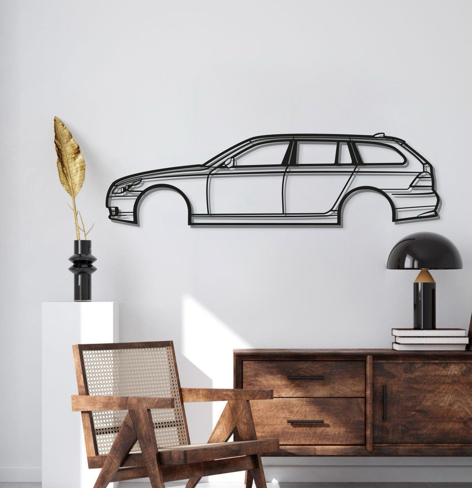 2008 535 XI WAGON Metal Car Wall Art - MT0360