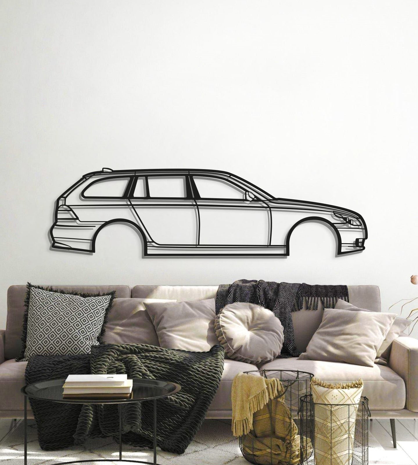 2008 535 XI WAGON Metal Car Wall Art - MT0360