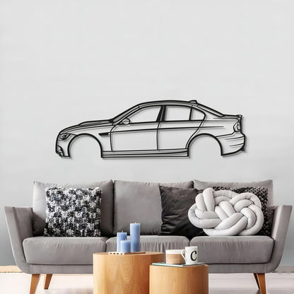 2008 BMW E90 M3 High Performance Metal Wall Sculpture