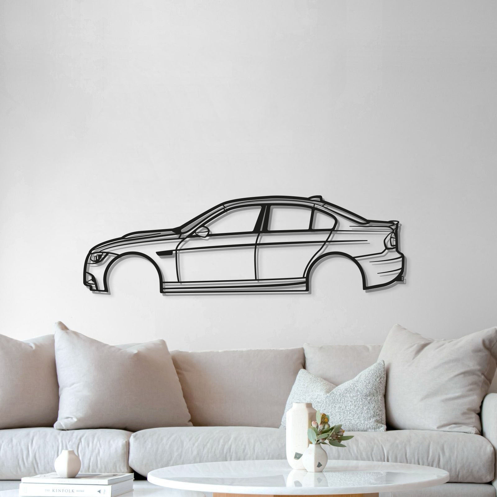 2008 E90 M3 Metal Car Wall Art - MT0363