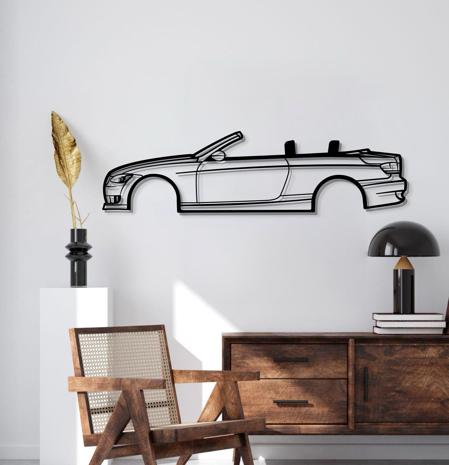 2008 E93 Cabrio Metal Car Wall Art - MT0364