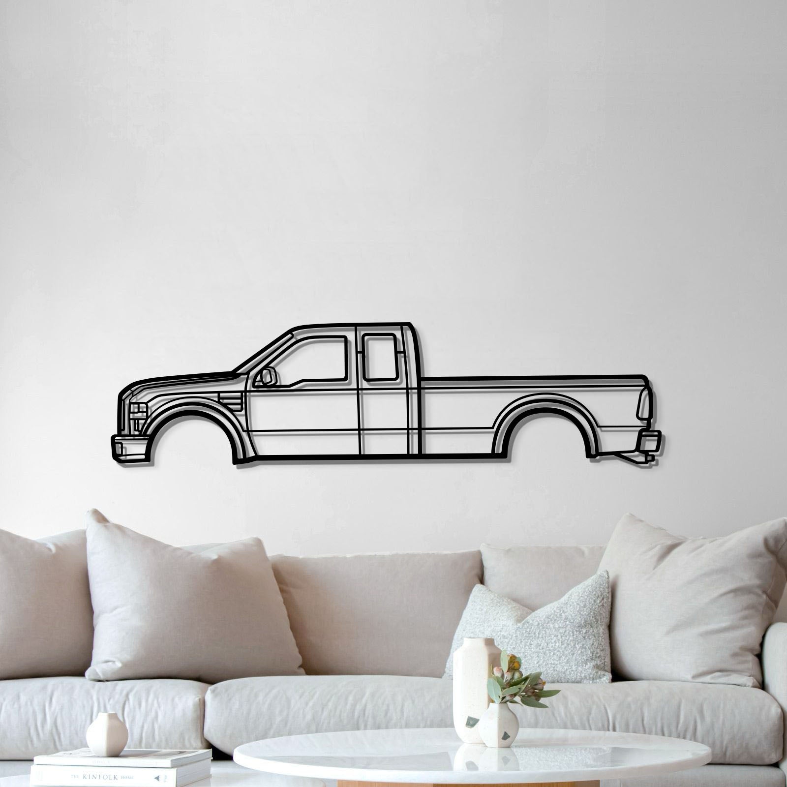 2008  F-250 Super Duty 2nd Gen Metal Car Wall Art - MT0358