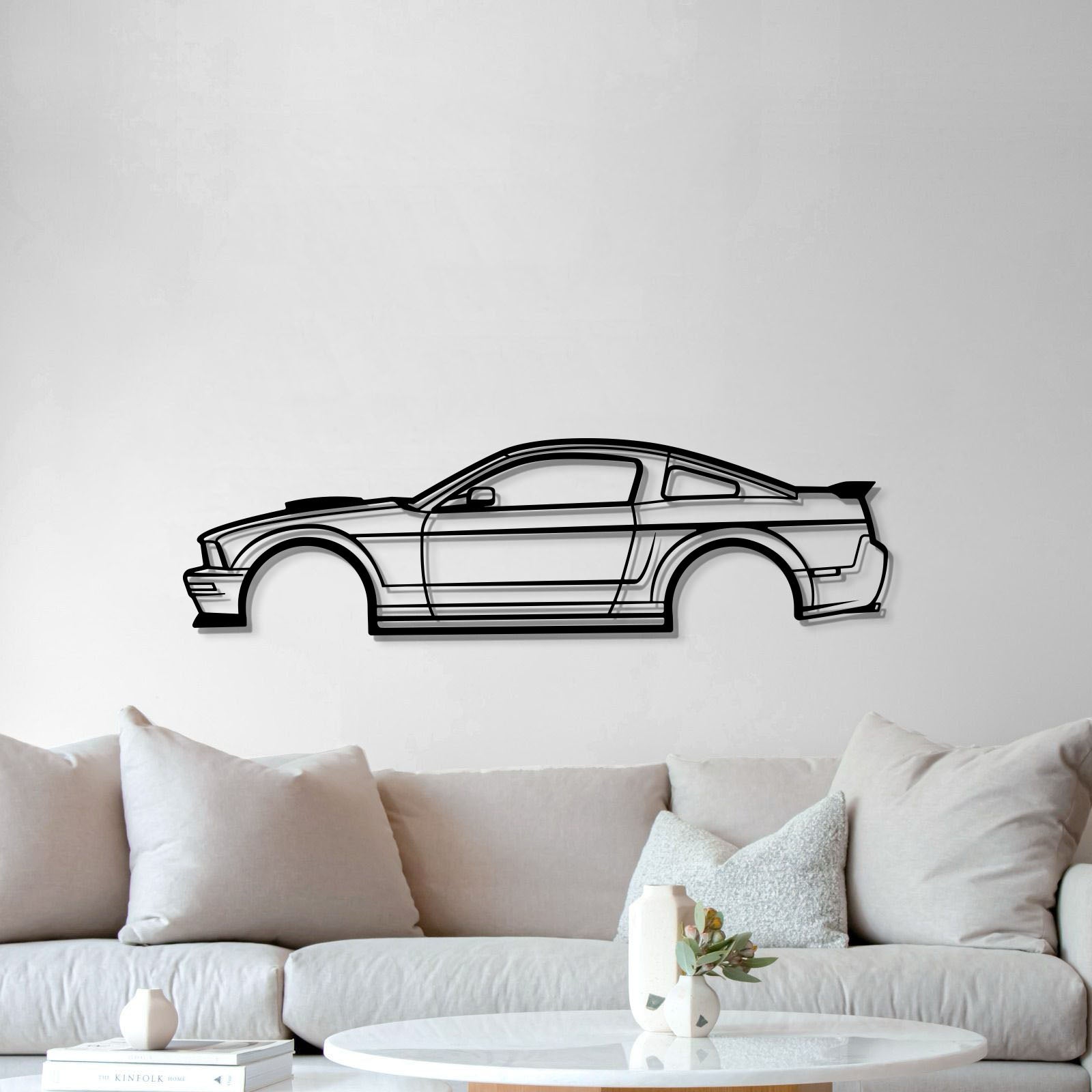 2008 Mustang GT Fastback Metal Car Wall Art - MT0375