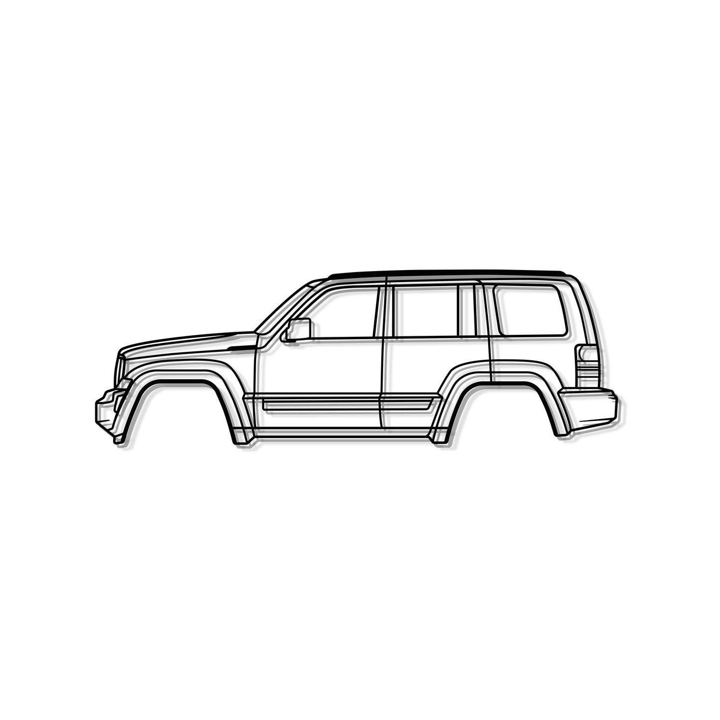2008 Liberty KK (2nd Gen) Metal Car Wall Art - MT0372