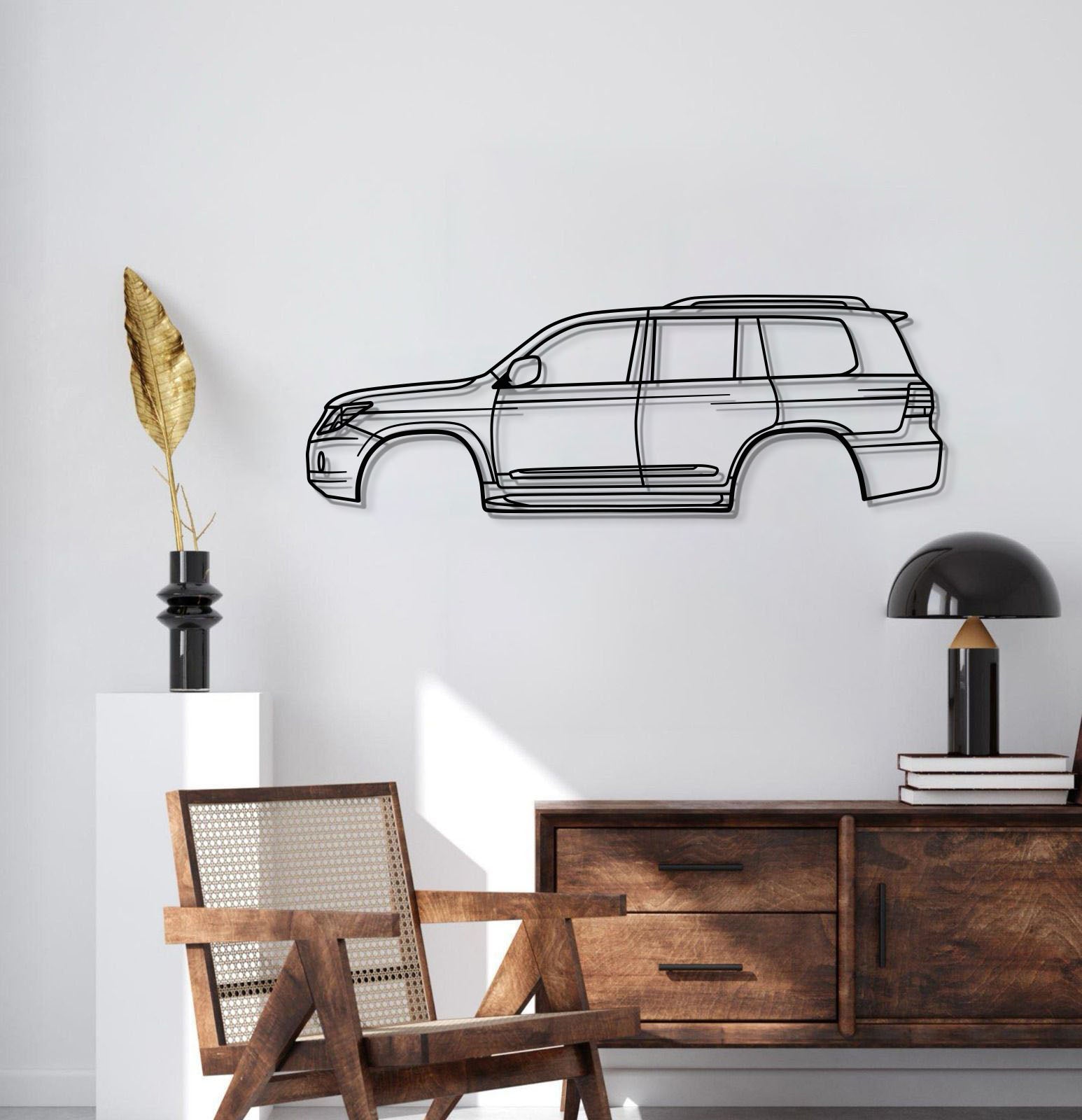 2008 LX 3rd Gen Metal Car Wall Art - MT0373