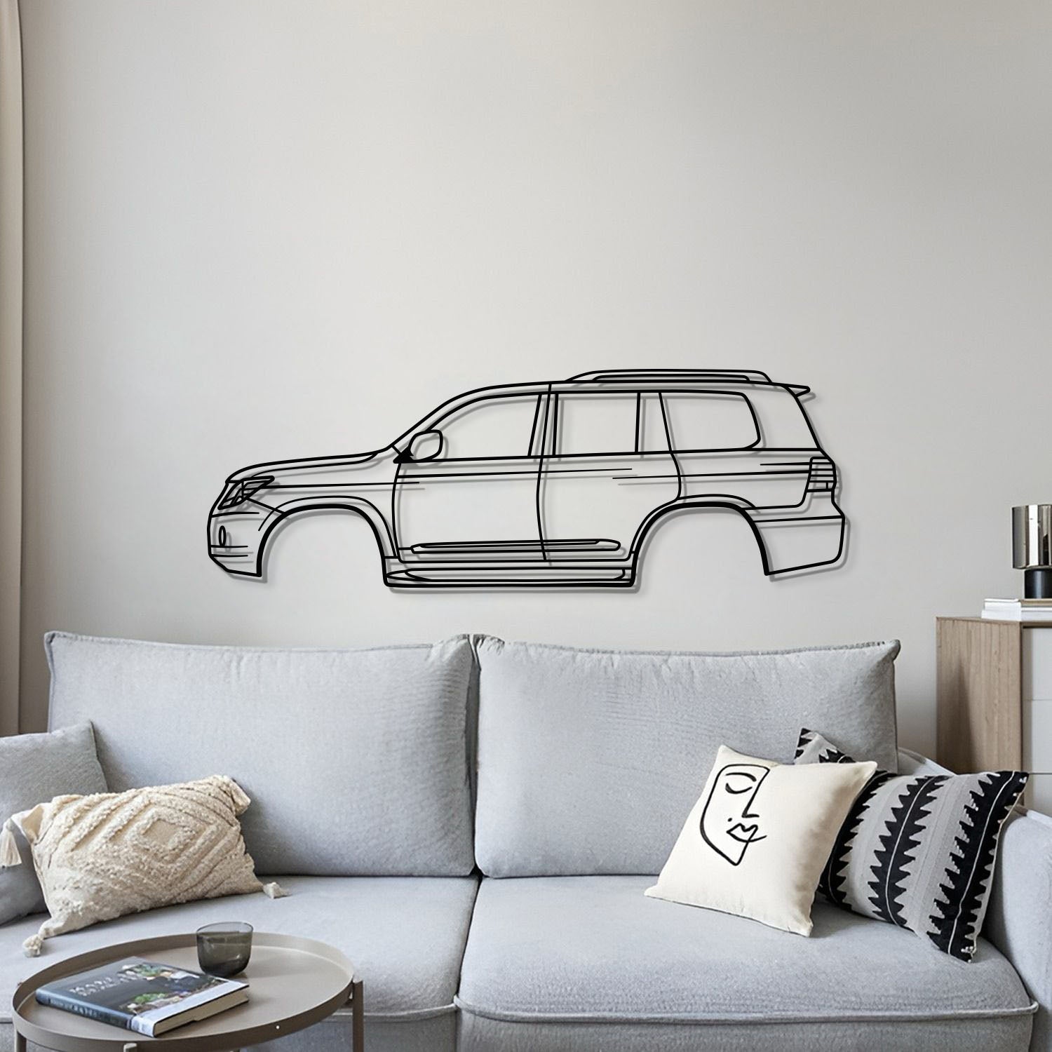 2008 LX 3rd Gen Metal Car Wall Art - MT0373