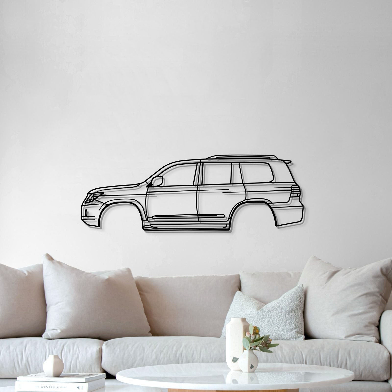 2008 LX 3rd Gen Metal Car Wall Art - MT0373