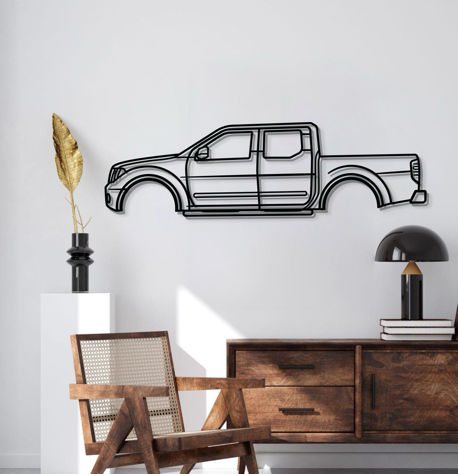 2008 Frontier 2nd Gen Metal Car Wall Art - MT0369