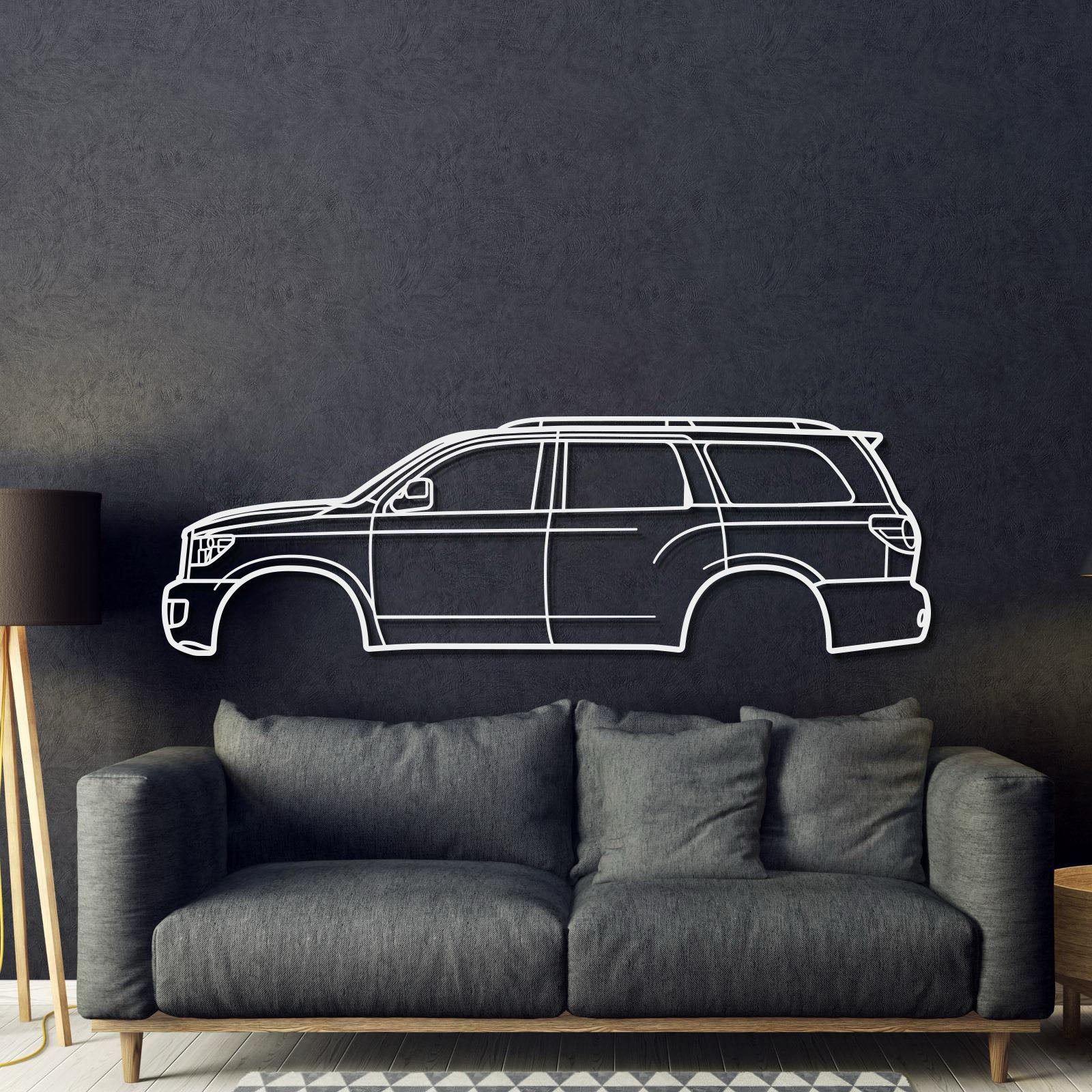 2008 Sequoia 2nd Gen (XK60) Metal Car Wall Art - MT0376