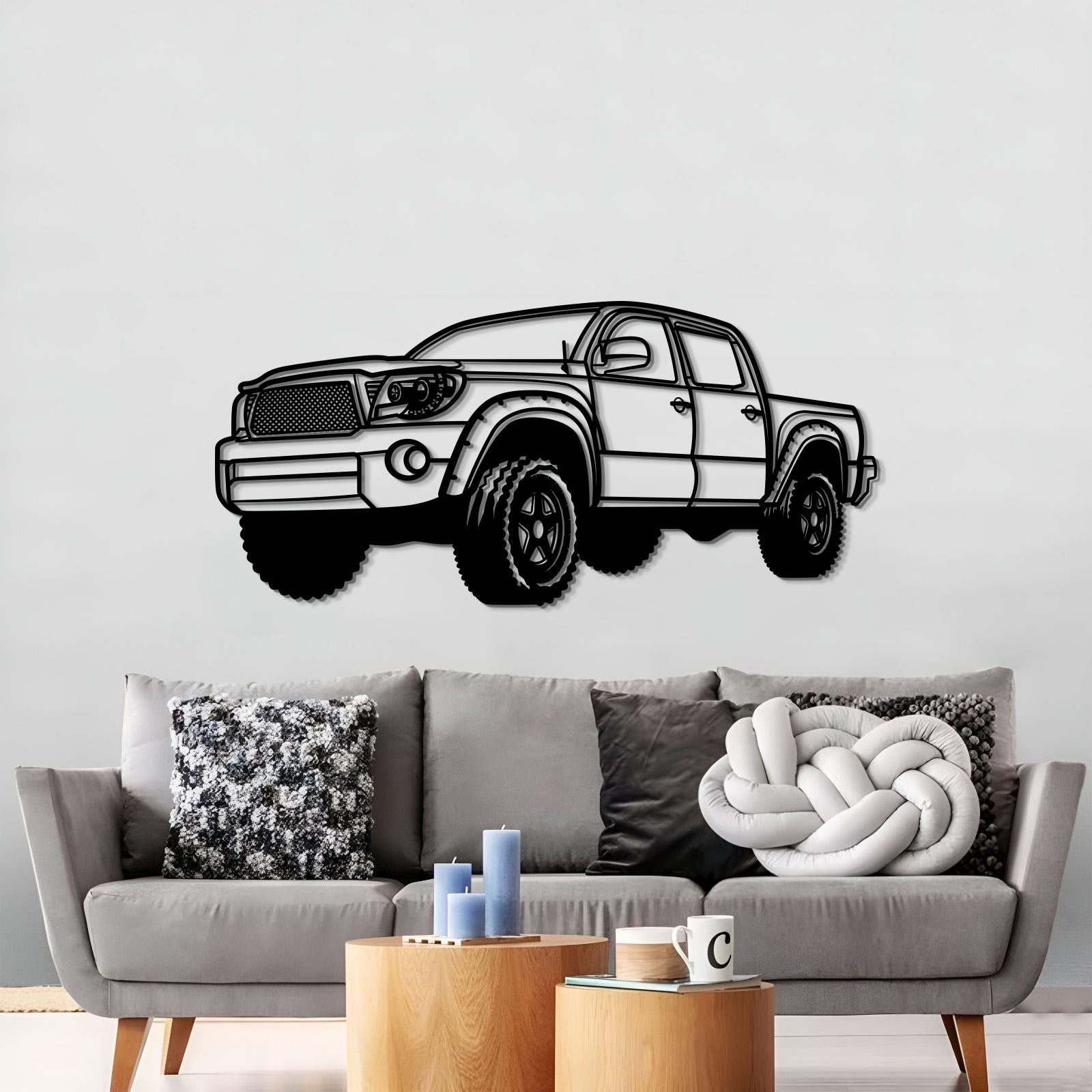 2008 Tacoma Perspective Metal Car Wall Art - MT0463