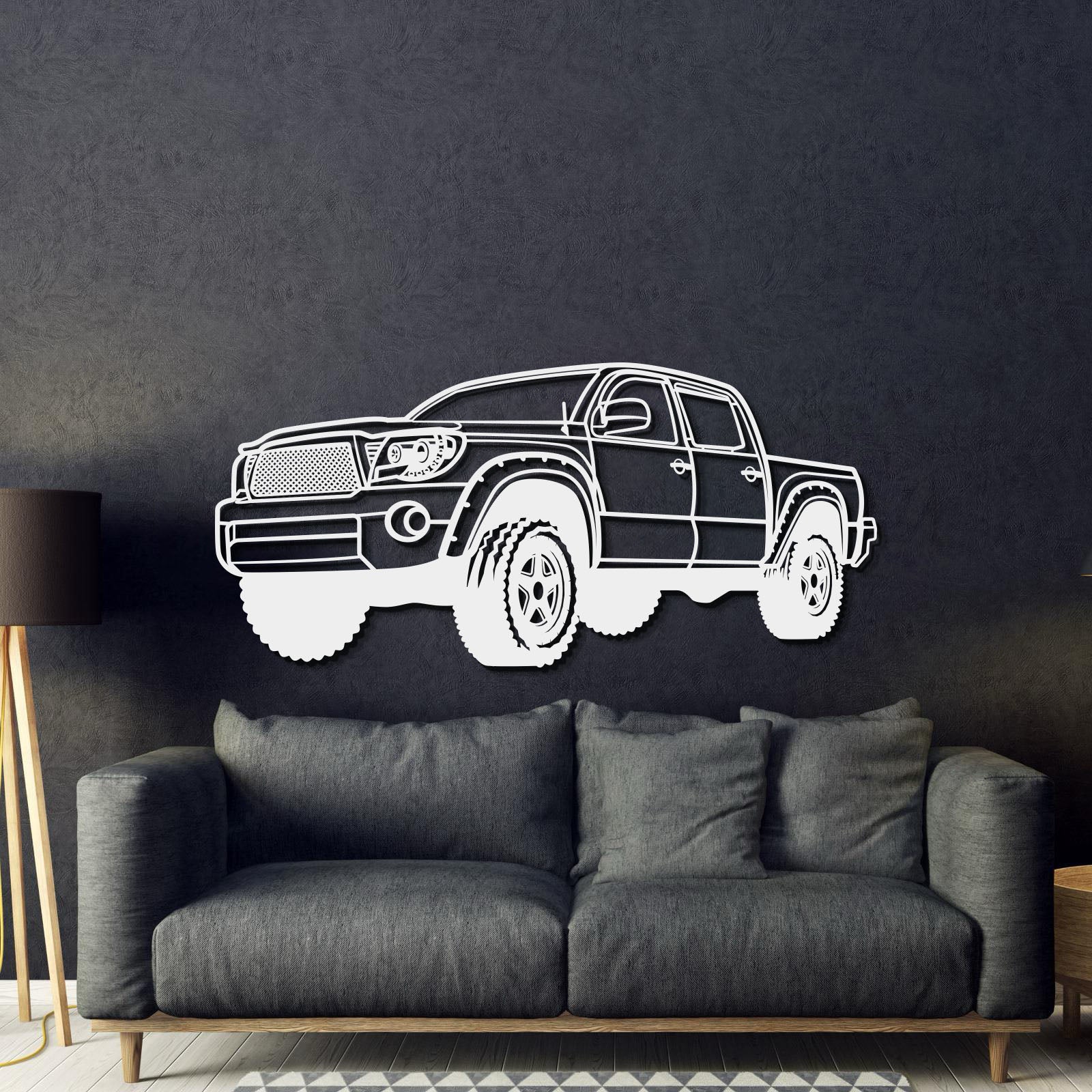 2008 Tacoma Perspective Metal Car Wall Art - MT0463