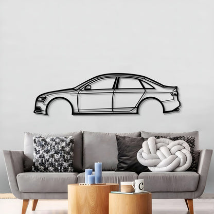 Audi S4 2009 metal wall art perfect for mancave or office display