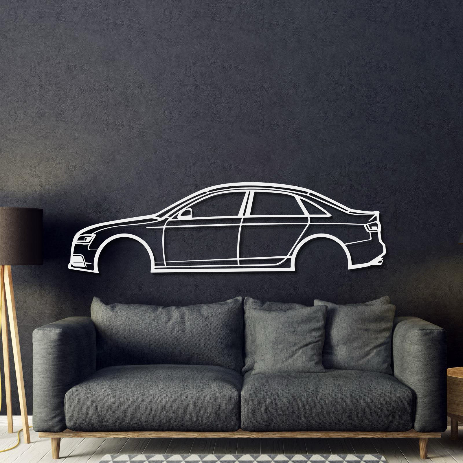 2009 S4 Metal Car Wall Art - MT0381