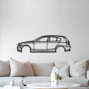 2009 1 SERIES E87 Hatchback Metal Car Wall Art - MT0379