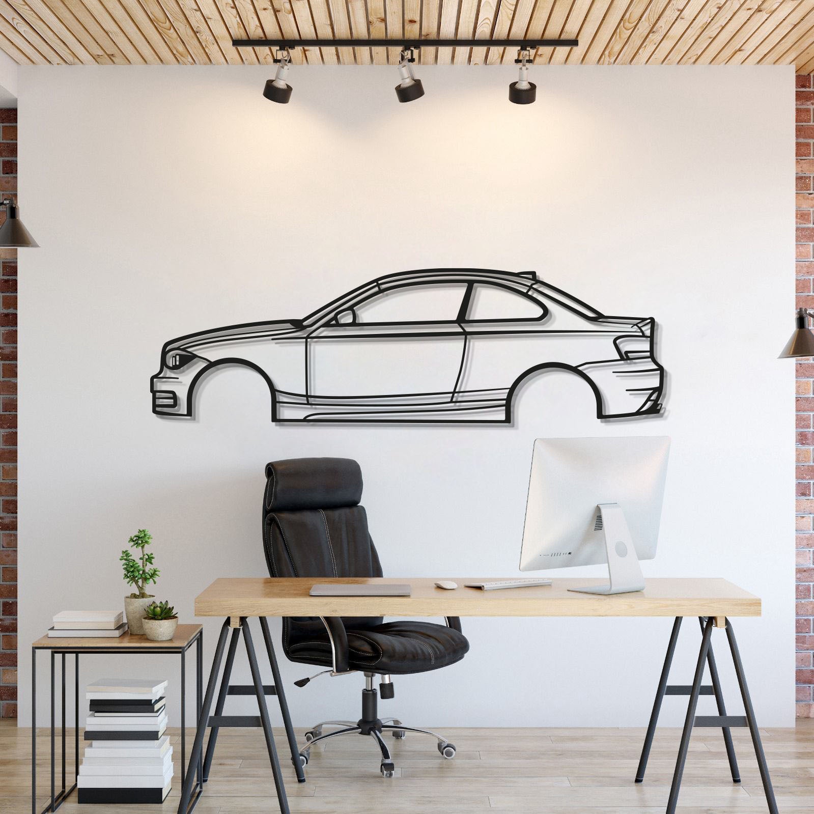 2009 E82 Coupe Metal Car Wall Art - MT0384