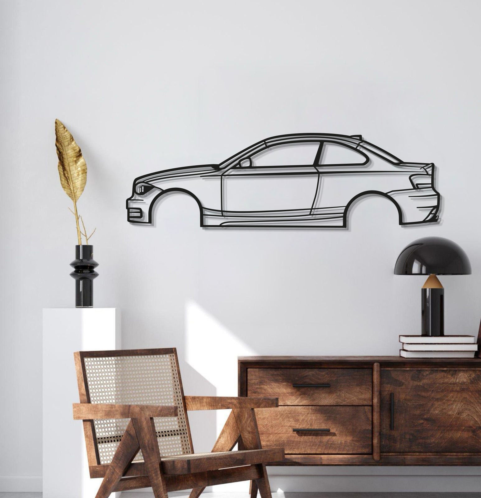 2009 E82 Coupe Metal Car Wall Art - MT0384