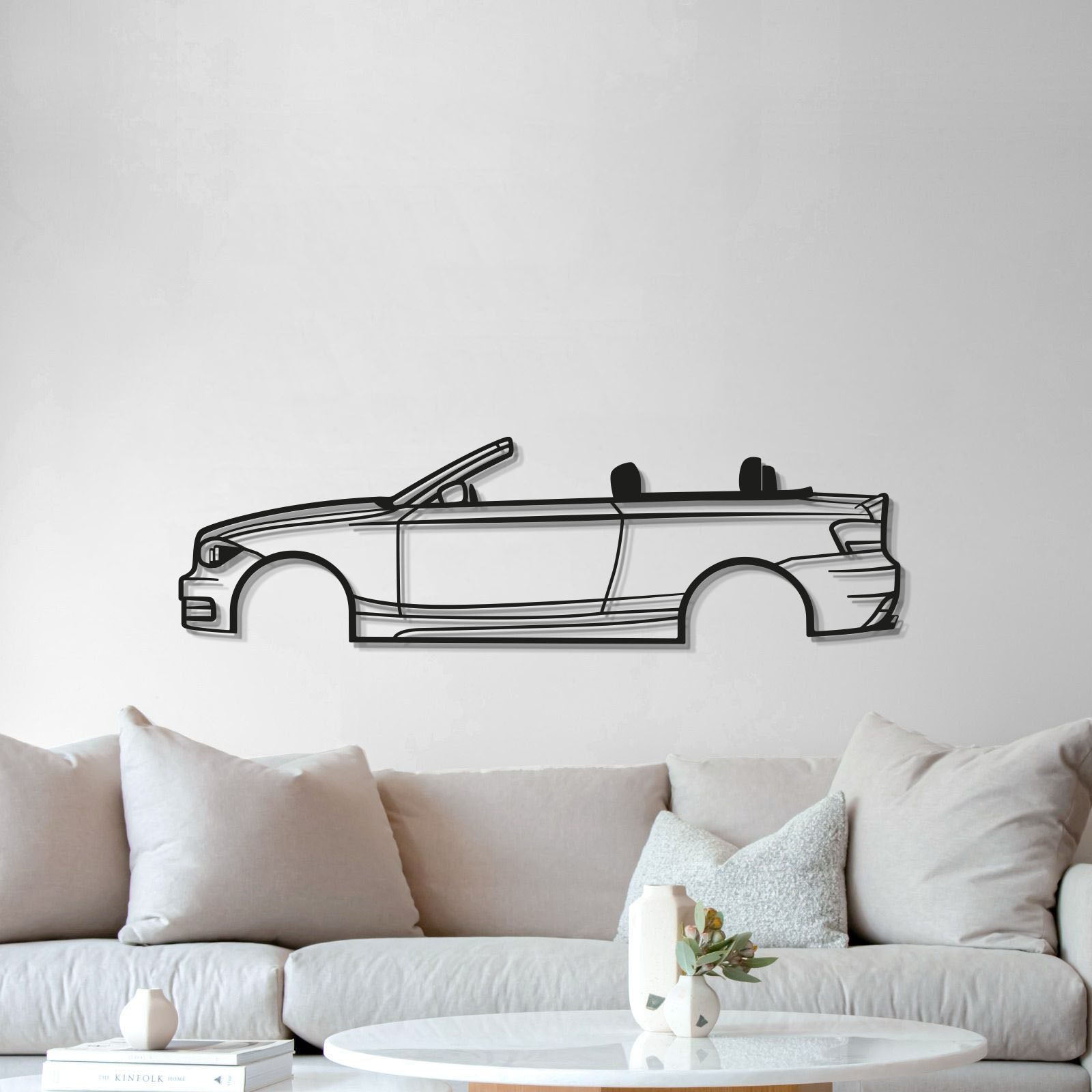 2009 E88 Convertible Metal Car Wall Art - MT0385