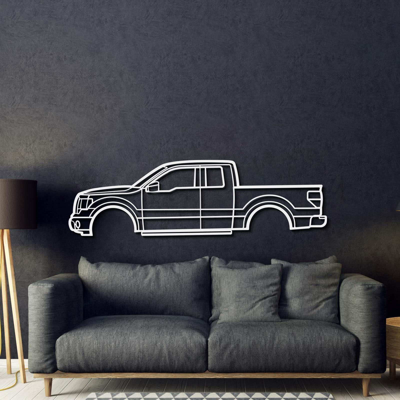 2009 F-150 12th Gen Metal Car Wall Art - MT0388