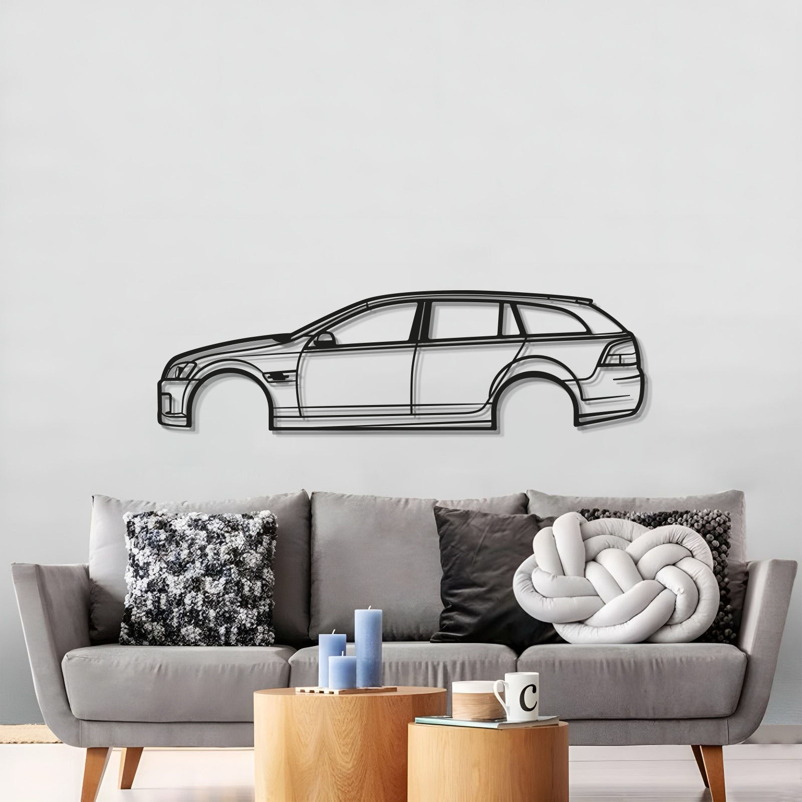 2009 Commodore Wagon Metal Car Wall Art - MT0383