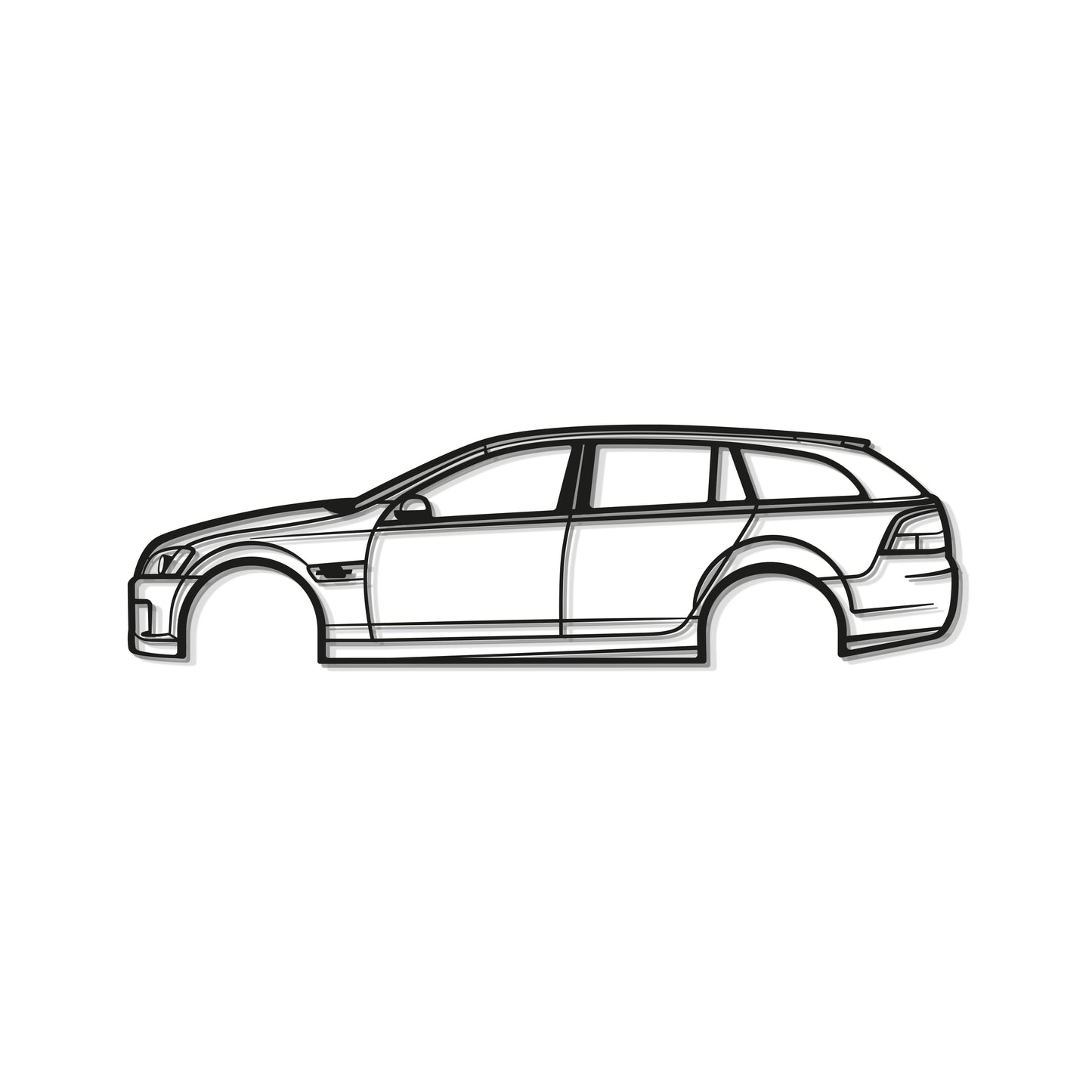 2009 Commodore Kombi Metallauto Wandkunst - MT0383
