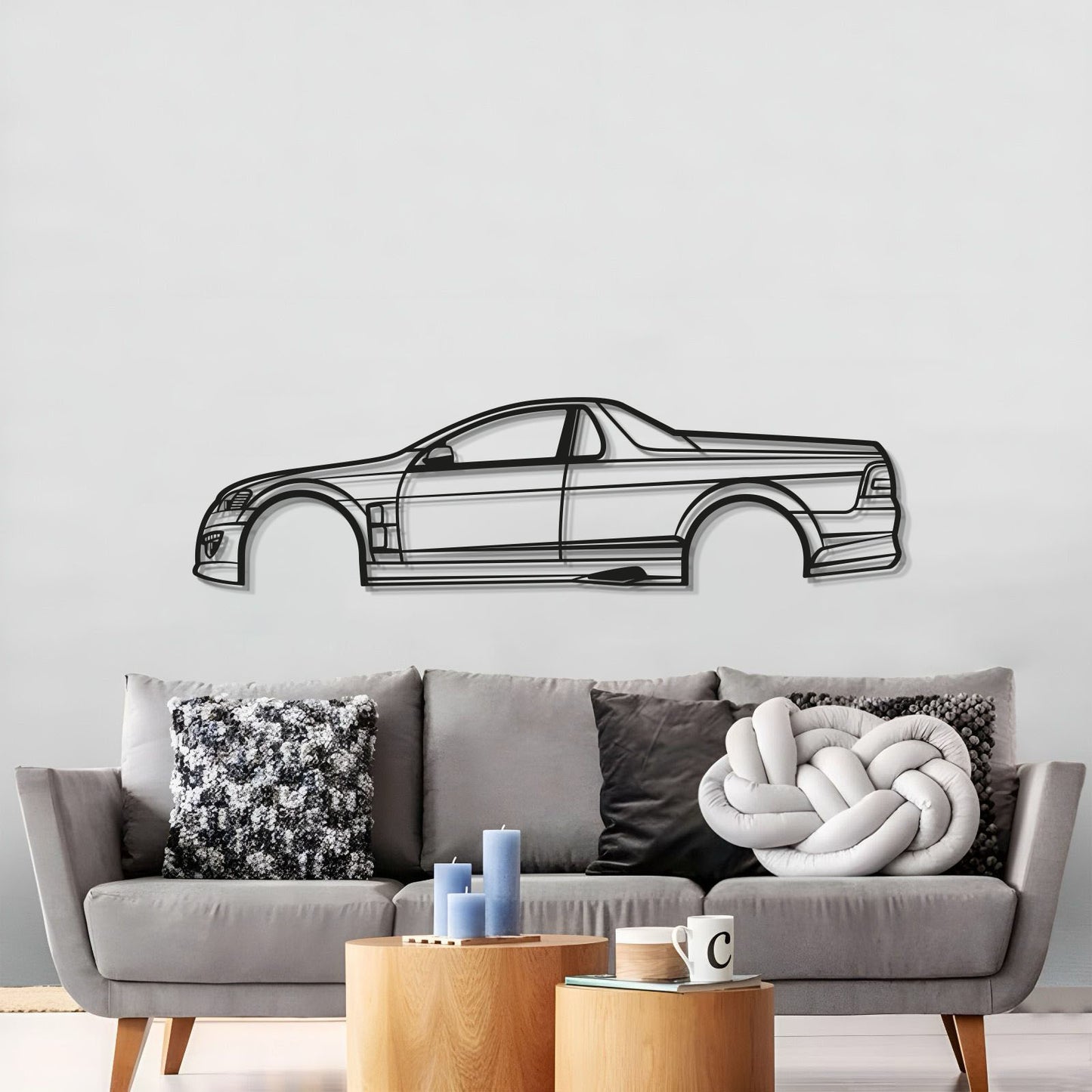 Handcrafted Metal Wall Art Of 2009 HSV Maloo Supercharged Ute Design