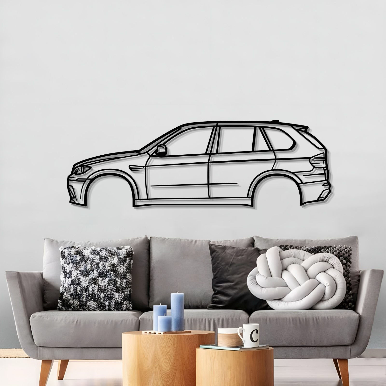 2010 X5 M E70 2nd Gen Metal Car Wall Art - MT0410