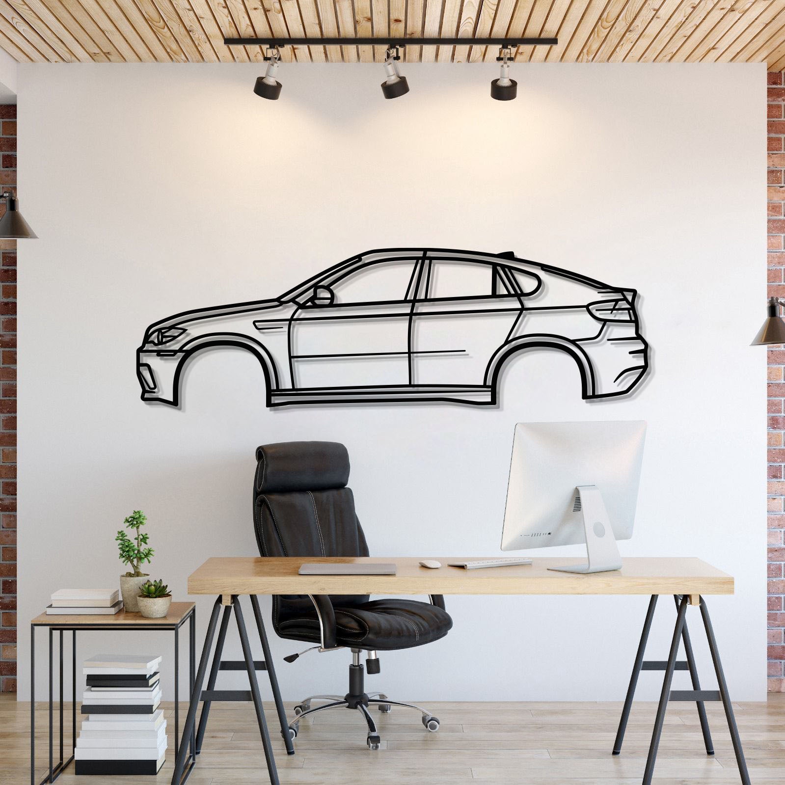 2010 X6 M E71 1st Gen Metal Car Wall Art - MT0412